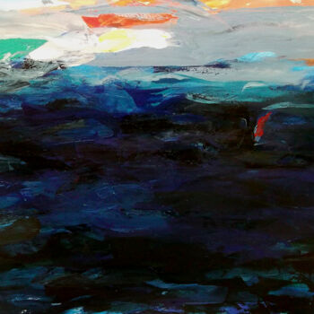 Peinture intitulée "Black Sea" par Sergej Jakovlev, Œuvre d'art originale