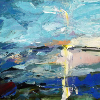 Peinture intitulée "Sky Ray. Landscape" par Sergej Jakovlev, Œuvre d'art originale