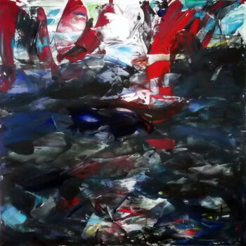 Peinture intitulée "Ocean" par Sergej Jakovlev, Œuvre d'art originale, Acrylique