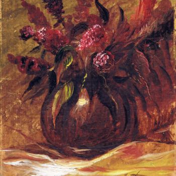 Painting titled "Vulnerary plants" by Sergej Matiyenko, Original Artwork, Oil