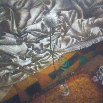 「Хризантема」というタイトルの絵画 Sergej Pisarenkoによって, オリジナルのアートワーク, オイル