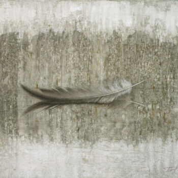 Malarstwo zatytułowany „Feather” autorstwa Sergej Pisarenko, Oryginalna praca, Olej