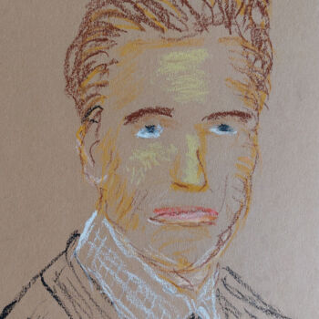 「Portrait of Arnold…」というタイトルの描画 Sergej Dankoによって, オリジナルのアートワーク, パステル