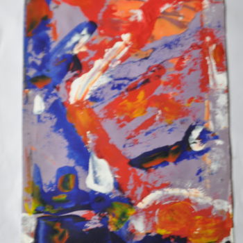 Painting titled "Jour de colère" by Serge Leroux, Original Artwork, Acrylic