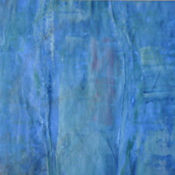 Pittura intitolato "Bleu" da Serge Leroux, Opera d'arte originale, Acrilico