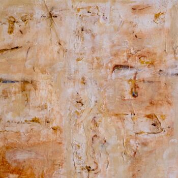 Painting titled "Terre de Sienne 1" by Serge Leroux, Original Artwork, Acrylic