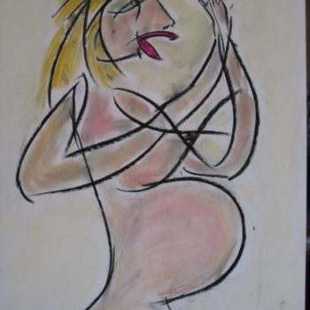 Peinture intitulée "Ma doudou" par Sergentdelire, Œuvre d'art originale, Huile