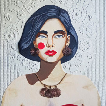 Peinture intitulée "LIZA" par Sergeu Mayatski, Œuvre d'art originale, Acrylique