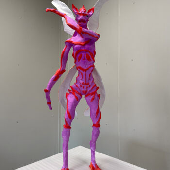 Rzeźba zatytułowany „Инсектоид Богомол” autorstwa Sergey Artyukhov, Oryginalna praca, Papier mache