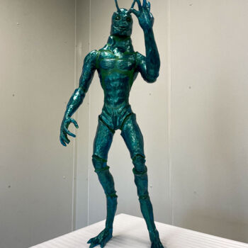Rzeźba zatytułowany „Инсектоид Жук” autorstwa Sergey Artyukhov, Oryginalna praca, Papier mache
