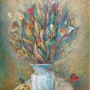 Painting titled "Butterfllies / Бабо…" by Sergey Chesnokov-Ladyzhesky, Original Artwork, Oil