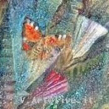 绘画 标题为“Butterflies. Detail…” 由Sergey Chesnokov-Ladyzhesky, 原创艺术品