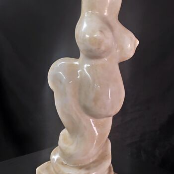 Скульптура под названием "Джина" - Sergey Davidovsky, Подлинное произведение искусства, Камень