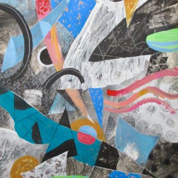 Peinture intitulée "Abstract Vibes" par Sergey Kostin, Œuvre d'art originale, Acrylique