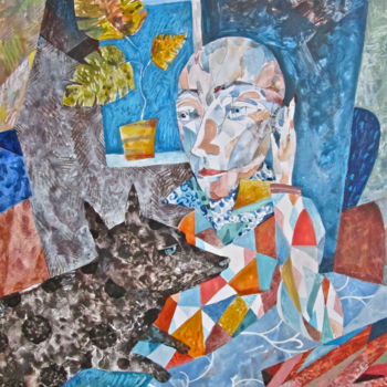 Painting titled "Dreamer" by Sergey Kostin, Original Artwork, Acrylic