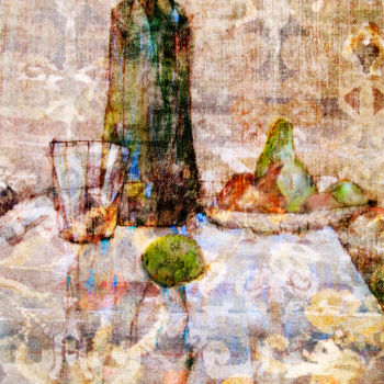 Картина под названием "Fruits and Vine" - Sergey Kostin, Подлинное произведение искусства, Акрил