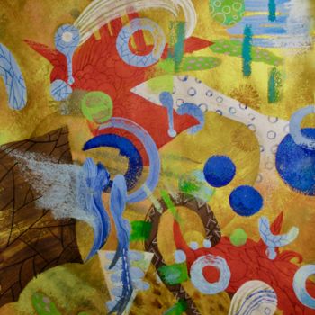 Pittura intitolato "Jungle Dance" da Sergey Kostin, Opera d'arte originale, Acrilico
