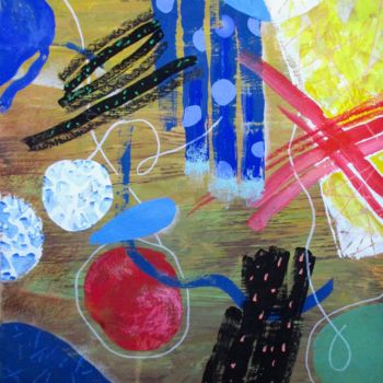 Pittura intitolato "Abstract Expression" da Sergey Kostin, Opera d'arte originale, Acrilico
