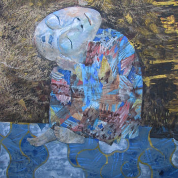 Peinture intitulée "Night Wish" par Sergey Kostin, Œuvre d'art originale, Acrylique