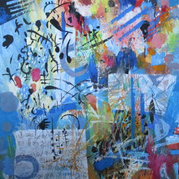 Peinture intitulée "Abstract World X" par Sergey Kostin, Œuvre d'art originale, Acrylique