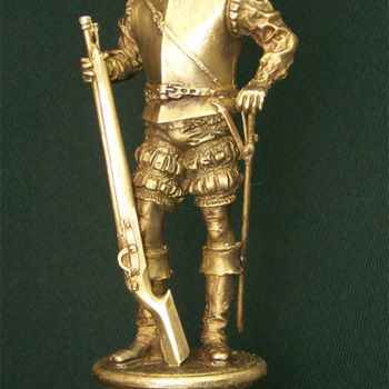 Sculpture titled "Conquistador" by Sergey Kudelkin, Original Artwork, Metals