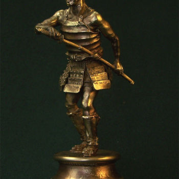 Sculpture titled "Old Ronin" by Sergey Kudelkin, Original Artwork, Casting