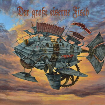 Картина под названием "The big iron fish" - Sergey Kuzmin, Подлинное произведение искусства, Масло Установлен на Деревянная…
