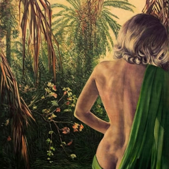 Peinture intitulée "paradise lost" par Sergey Levin, Œuvre d'art originale, Huile