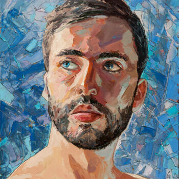 Peinture intitulée "Jonas" par Sergey Sovkov, Œuvre d'art originale