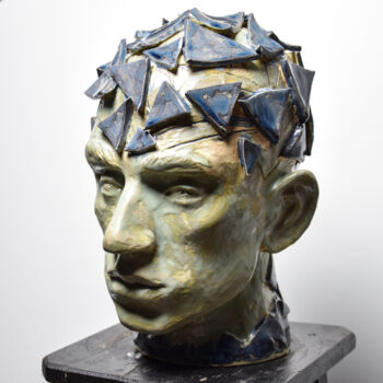 Sculpture intitulée "Crystal Youth" par Sergey Sovkov, Œuvre d'art originale, Céramique