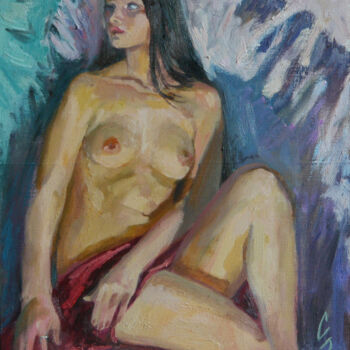 Painting titled "Etude Nue" by Sergey Sovkov, Original Artwork