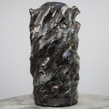 Sculpture titled "Cooled Magma" by Sergey Sovkov, Original Artwork, Ceramics