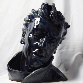 Sculpture titled "Poet" by Sergey Sovkov, Original Artwork, Ceramics