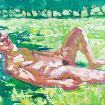 Malerei mit dem Titel "In the Garden" von Sergey Sovkov, Original-Kunstwerk