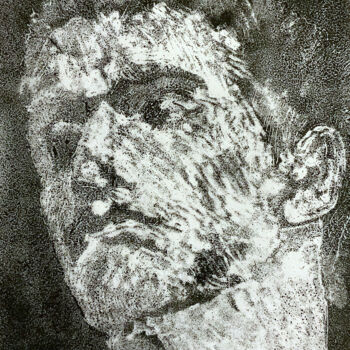 Printmaking titled "Philosopher 1" by Sergey Sovkov, Original Artwork, Collagraphy