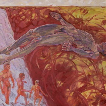 Картина под названием "Jump into the abyss." - Sergey Sovkov, Подлинное произведение искусства, Масло
