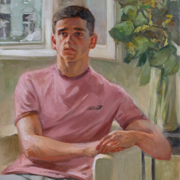 "Portrait of Andrew." başlıklı Tablo Sergey Sovkov tarafından, Orijinal sanat, Petrol