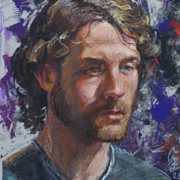 Painting titled "Portrait of Lucas" by Sergey Sovkov, Original Artwork, Pastel