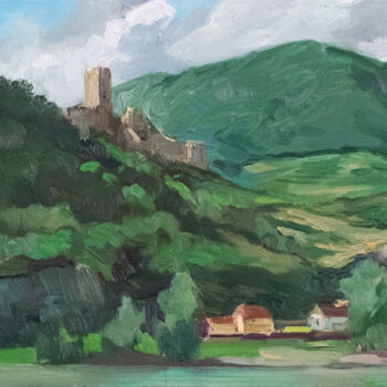 Painting titled "Wachau" by Sergey Sovkov, Original Artwork, Oil