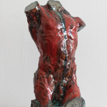 Escultura titulada "Torso. Volcano" por Sergey Sovkov, Obra de arte original, Cerámica