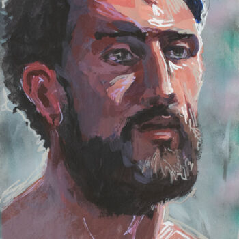 Malerei mit dem Titel "Portrait of Marco" von Sergey Sovkov, Original-Kunstwerk, Acryl