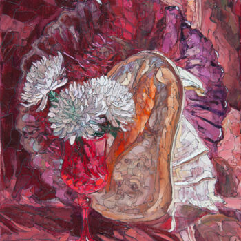 Painting titled "Still Life with She…" by Sergey Sovkov, Original Artwork, Oil