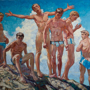 Malerei mit dem Titel "Summerly freedom" von Sergey Sovkov, Original-Kunstwerk