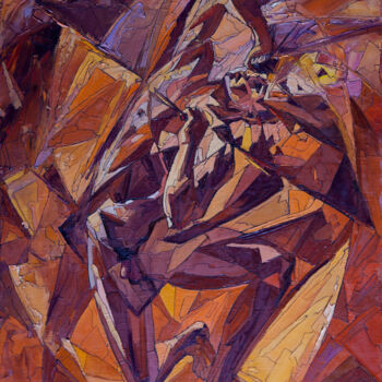 Pintura intitulada "Prometheus" por Sergey Sovkov, Obras de arte originais