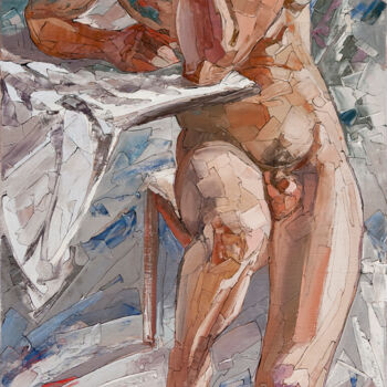 Painting titled "Thinker" by Sergey Sovkov, Original Artwork