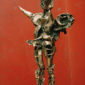 Sculpture titled "Last Centurion" by Sergey Uvarov, Original Artwork, Metals