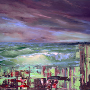 Картина под названием "Fusion" - Sergey Lutsenko, Подлинное произведение искусства, Масло Установлен на Деревянная рама для…