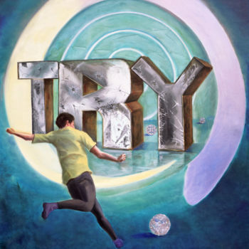 "TRY" başlıklı Tablo Sergey Lutsenko tarafından, Orijinal sanat, Petrol