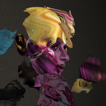 Arte digital titulada "Broken" por Sergey Lutsenko, Obra de arte original, Modelado 3D Montado en Bastidor de camilla de mad…