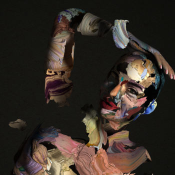 Arte digitale intitolato "Haunting ( fragment…" da Sergey Lutsenko, Opera d'arte originale, Modellazione 3D Montato su Telai…